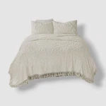 Madison Park Ivory Laetitia Medallion Fringe 3-PC. Coverlet Set, King/cal. Fixed Price $81.00.