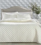 Charter Club Iridescent Velvet King Coverlet/quilt Ivory Nwt. Fixed Price $65.00.