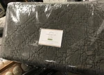 Pottery Barn Washed Velvet Silk Quilt Set Flagstone Gray Queen 2 Standard Shams.. Fixed Price $369.00.
