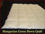 King Quilt /duvet- Cassette Boxed 95% Hungarian Goose Down Blks. Fixed Price $405.95.