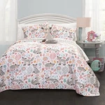 Pixie Fox Quilt Reversible 3 Piece Bedding Set - Gray/pink Twin &. Fixed Price $60.46.
