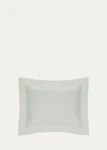 $726 Sferra Celeste Percale King Fitted Sheet & Sham Set Silversage Italy. Fixed Price $639.00.