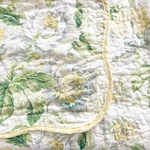 3 Pc Waverly Floral Dreams Yellow Ivory Reversible Full/queen Coverlet Shams. Fixed Price $69.99.