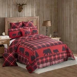 Virah Bella - Cabin Life (red) Lightweight Reversible Quilt Set. Fixed Price $79.95.