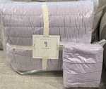 New Pottery Barn Kids Branson Hand-stitched Twin Quilt & Standard Sham, Lavender. Fixed Price $139.95.