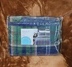 Martha Stewart King 3PC Rhinebeck Plaid Reversible Quilt Bedding Set Cotton Nos. Fixed Price $148.82.