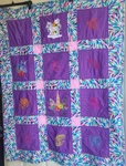 Handmade Unicorn My Little Pony Quilt Purple Block Tie-dye Patchwork Child 38X50. Fixed Price $34.99.