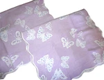 Henstan Portugal Purple Butterflies Matelasse (2) King Pillow Shams 21 X 36. Fixed Price $47.20.