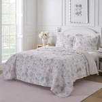 Laura Ashley Breezy Floral 100% Cotton Reversible Quilt Set. Fixed Price $99.99.
