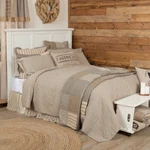 Sawyer Mill Charcoal Ticking Stripe Quilt Country Farmhouse Primitive. Fixed Price $135.96.