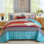 Wongs Bedding Bohemian Set Queen Size, Boho Striped Pattern Bedspre. Fixed Price $43.34.