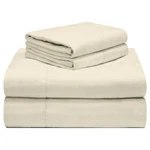 Celeste Home 190 Gsm Queen, Ivory Sheet Set- Warm & Cozy 100% Cotton Flanne.... Fixed Price $62.14.