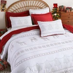 Evenhug Queen Size Quilt Christmas Theme Bedding 92"X96" , Red Green. Fixed Price $37.35.
