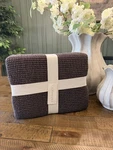 King Plus Textured Waffle Coverlet Dark Fig - Casaluna New. Fixed Price $95.00.
