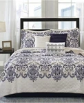 Madison Park Cali Paisley Quilted 6-PC. Coverlet Set Full / Queen Navy Multi. Fixed Price $82.36.
