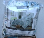 St. Croix Carolina 3 Pc. Set Reversible Bedding Quilt & 2 Shams King (new). Fixed Price $59.99.
