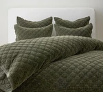 New - Pottery Barn Velvet Lattice Handcrafted Quilt Color: Loden. Fixed Price $179.49.