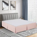 Cathay Home Double Brushed Microfiber Pleated Easy Fit California King, Blush. Fixed Price $49.99.