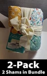 2-PACK The Pioneer Woman Floral Patch Quilt Pillow Shams, Multicolor Standard Sz. Fixed Price $35.95.
