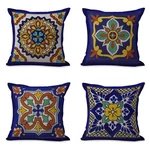 Semtomn Set Of Linen Throw Pillow Covers 18" X (pack 4), Multicolor. Fixed Price $24.64.