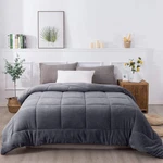 Kasentex Ultra Soft All Season Reversible Plush Sherpa Lined Comforter, Twin, Qu. Fixed Price $59.99.