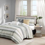 Madison Park Coastal Cottage Design Six Piece Coverlet Set Full/queen Brand New. Fixed Price $54.00.