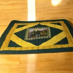 41"X42" John Deere Green Yellow Baby Hand Pieced Machine Quilted. Fixed Price $65.00.