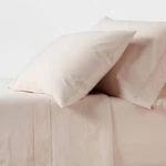 Threshold 250 Thread Count Organic Cotton Percale 4-PIECE Sheet Set. Fixed Price $24.64.