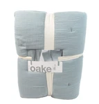 Oake Full/queen Quilt New Airy Gauze Textured Solid Tack Stiched. Fixed Price $58.65.