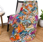 Rajrang Reversible Patchwork Quilted Throw 50 X 60 Inches Multi Color Decorat.... Fixed Price $40.00.
