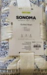 2 Pack Sonoma Good For Life King Size Quilted Reversible Rizia Print Sham Set. Fixed Price $46.00.