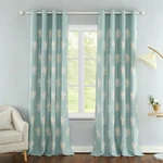 VOGOL(2 Panels Floral Patten Embroidered Elegant Faux Linen Grommet Curtains/.... Fixed Price $110.59.