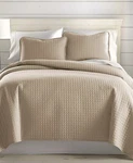 Southshore Fine Linens H16104 Oversized Lightweight Quilt Set Sand Full/queen. Fixed Price $112.50.