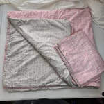 Southshore Fine Living King Duvet Set Reversible Lightweight Coverlet Gray. Fixed Price $30.00.