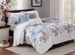 Madison Park Luna 6PC Floral Taupe Reversible Full/ Queen Coverlet Set. Fixed Price $77.00.