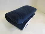 Designer Twin Bedspread 60-IN X 96-IN Navy/white Fuzzy 208-011923. Fixed Price $40.55.
