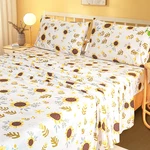 Marquess Printed Flannel Sheets King Size Microfiber Brushed Bed Linen. Fixed Price $48.57.