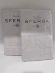 Sferra Decorato King Shams - Ivory Sateen Jacquard New Package Italy. Fixed Price $106.00.