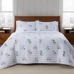 Berkshire Peanuts Microfiber Quilt Set, Officially Licensed Snoopy & Woodstock,. Fixed Price $89.99.