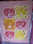 Vintage Care Bears Pink Warm Nursery Toddler Bed Quilt Coverlet Comforter. Fixed Price $39.99.