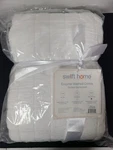 Swift Home Oversized 2PC Enzyme Washed Reversible Crinkle Quilt Coverlet.... Fixed Price $94.99.