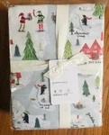 Pottery Barn North Pole Sheet Set Queen Christmas Holiday Santas Village 4P New. Fixed Price $129.00.