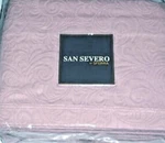 Sferra Hannah Lavender King Coverlet & Shams Set Cotton Matelasse Scroll 3PC New. Fixed Price $258.90.