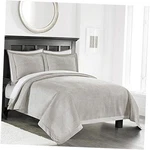 Velvet Lavish Design With Brushed Microfiber 3PCS Bedspreads Queen Light Beige. Fixed Price $53.06.