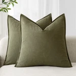 Foindtower Pack 2 Decorative Linen Soild Throw Pillow Covers Soft Accent. Fixed Price $25.57.