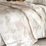 Michael Aram Watercolor Print Textured 100% Silk Full/queen Quilt. Fixed Price $100.00.