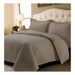 King Brisbane Oversized Diamond Quilt Set Taupe - Tribeca Living:. Fixed Price $23.99.