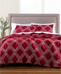 Martha Stewart Gramercy Gate Ogee Embroidered Reversible Quilt Only Twin Merlot. Fixed Price $64.71.