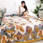 Shesyuki Boho Cotton Throw Blanket 60X80 - Soft Floral Rustic Bed Quilt. Fixed Price $30.90.