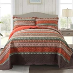 Newlake Cotton Bedspread Quilt Sets - Reversible Patchwork Coverlet Red. Fixed Price $126.60.